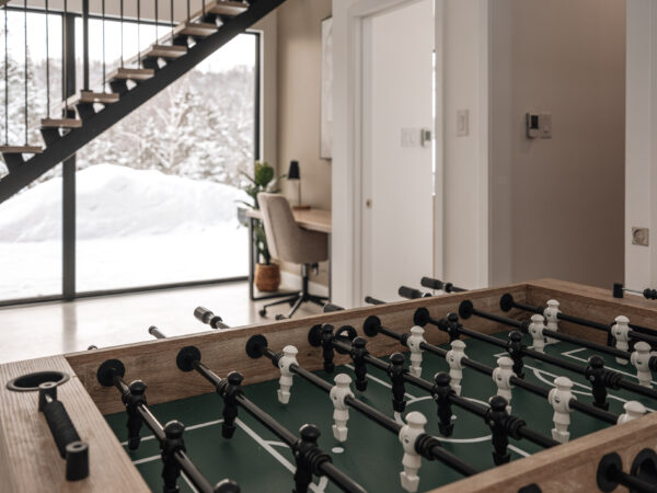 Open-plan living and dining room