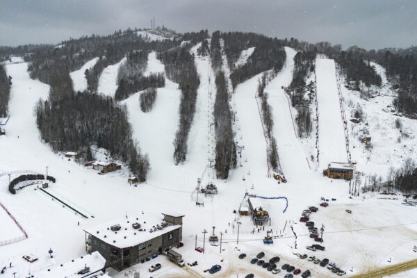 Alpine skiing near the chalet