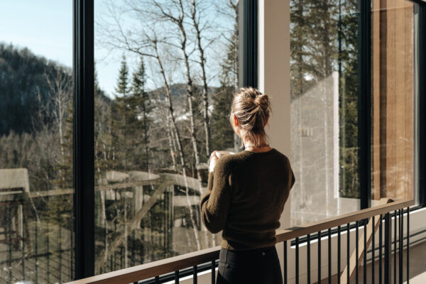Remote work with a nature view