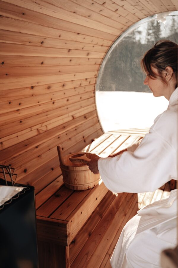 Unwinding in the sauna